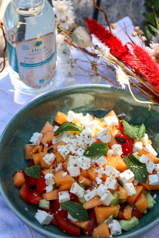 Salade d’été menthe melon