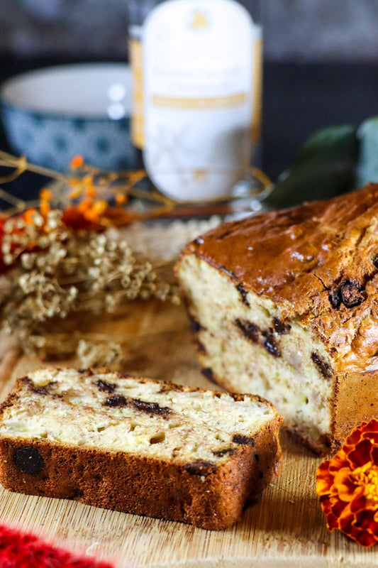 Banana bread aux pépites de chocolat (sans beurre / sans sucre ajouté)