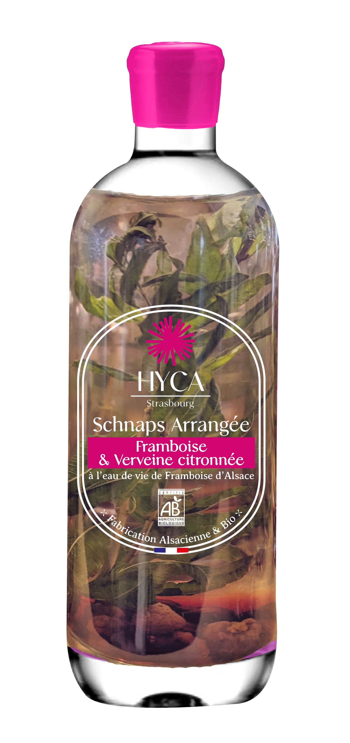 Schnaps arrangés Framboise & Verveine