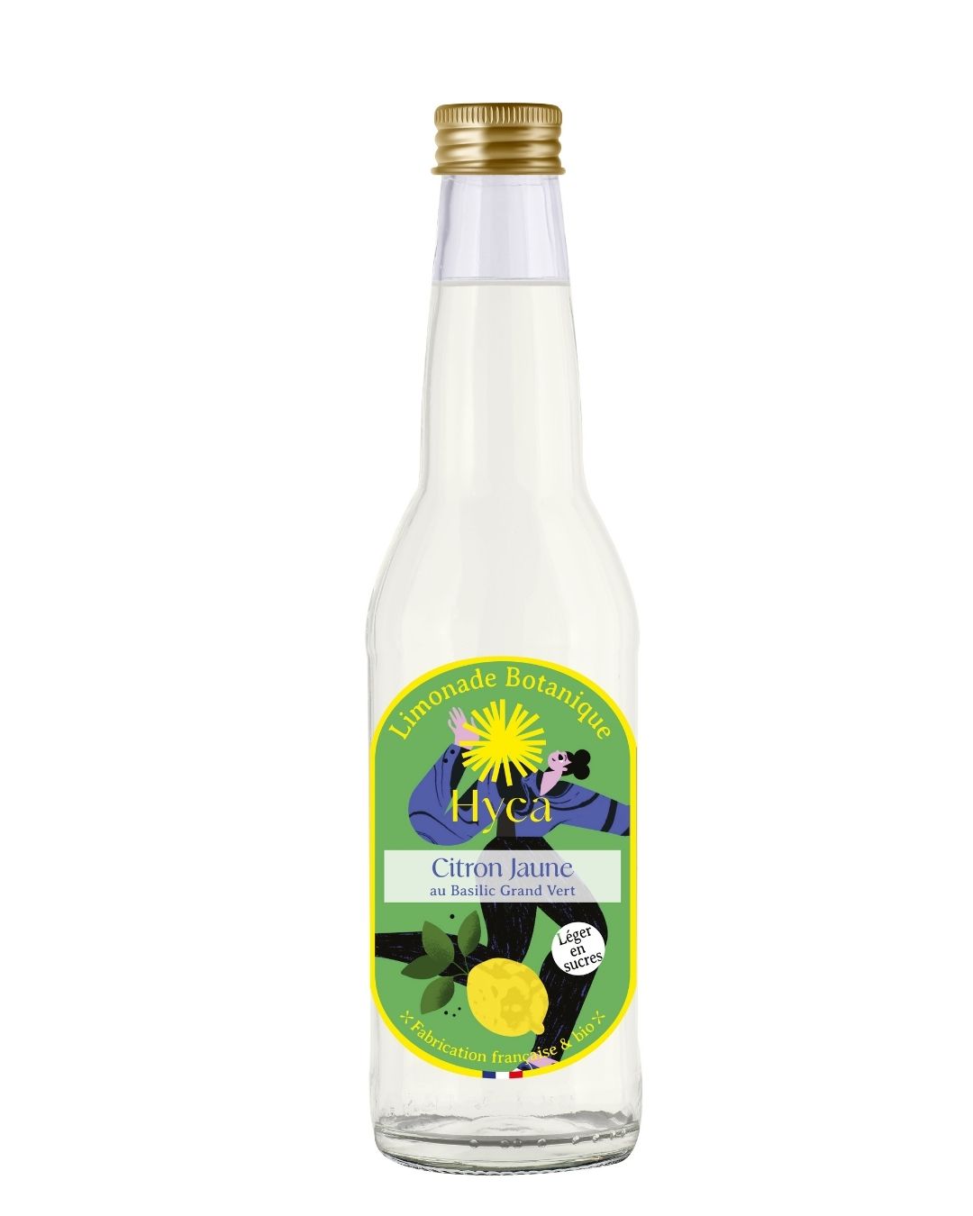 Limonade Botanique / Citron Jaune au Basilic Grand Vert - Pack x6 bouteilles
