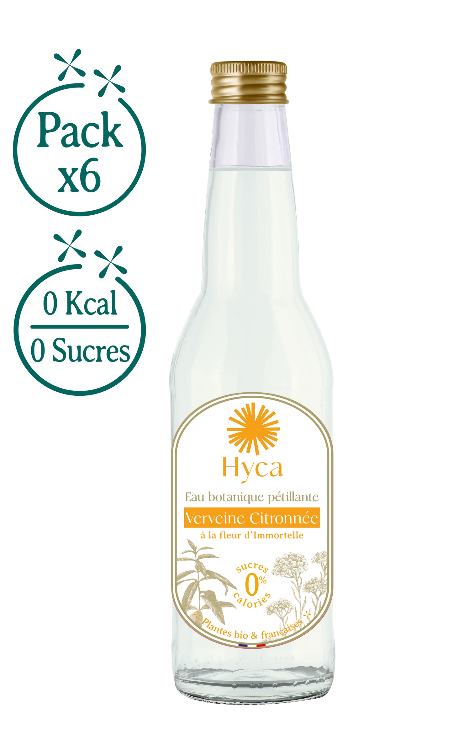 Eau Botaniques / Verveine Citronnée & Immortelle - Pack x6 bouteilles