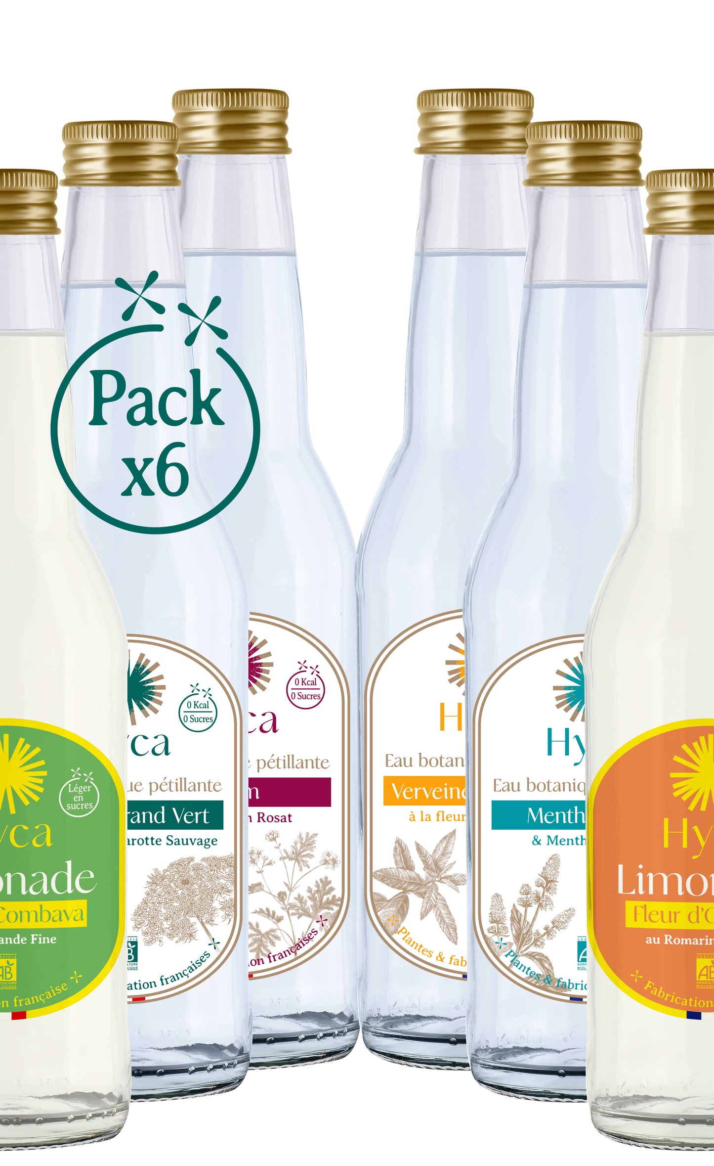 Coffret découverte Eaux et Limonades Botaniques - x6 bouteilles