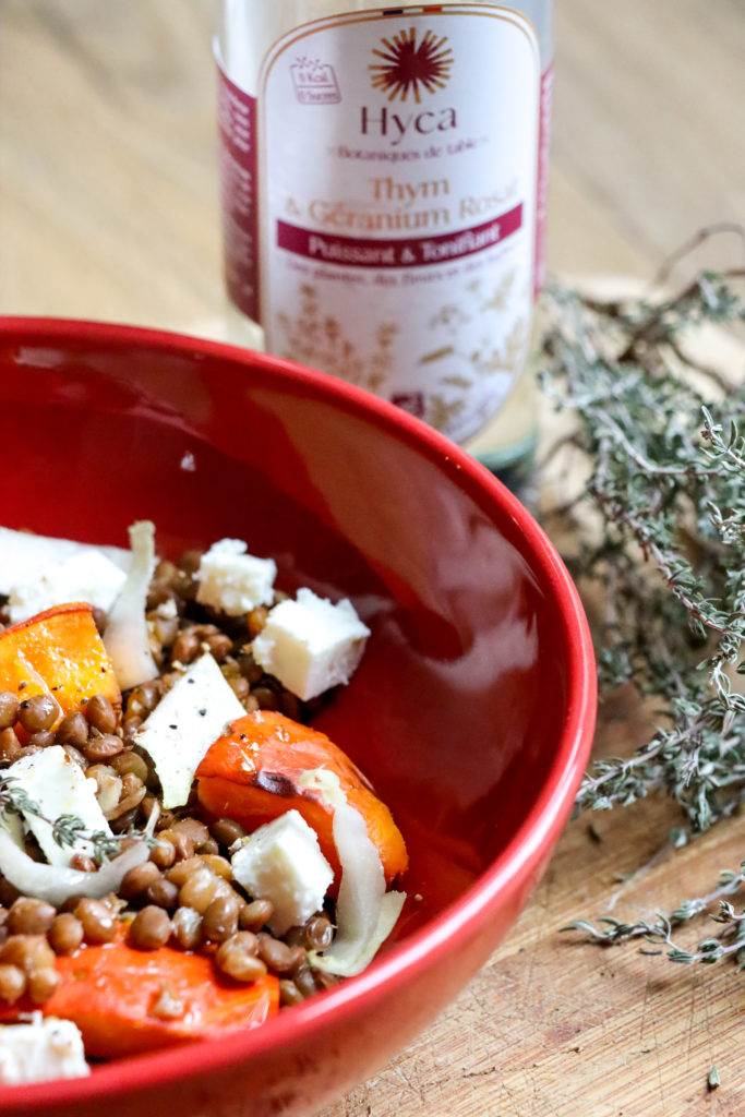 Salade d’automne au potimarron rôti, lentilles & fêta – Hyca.fr