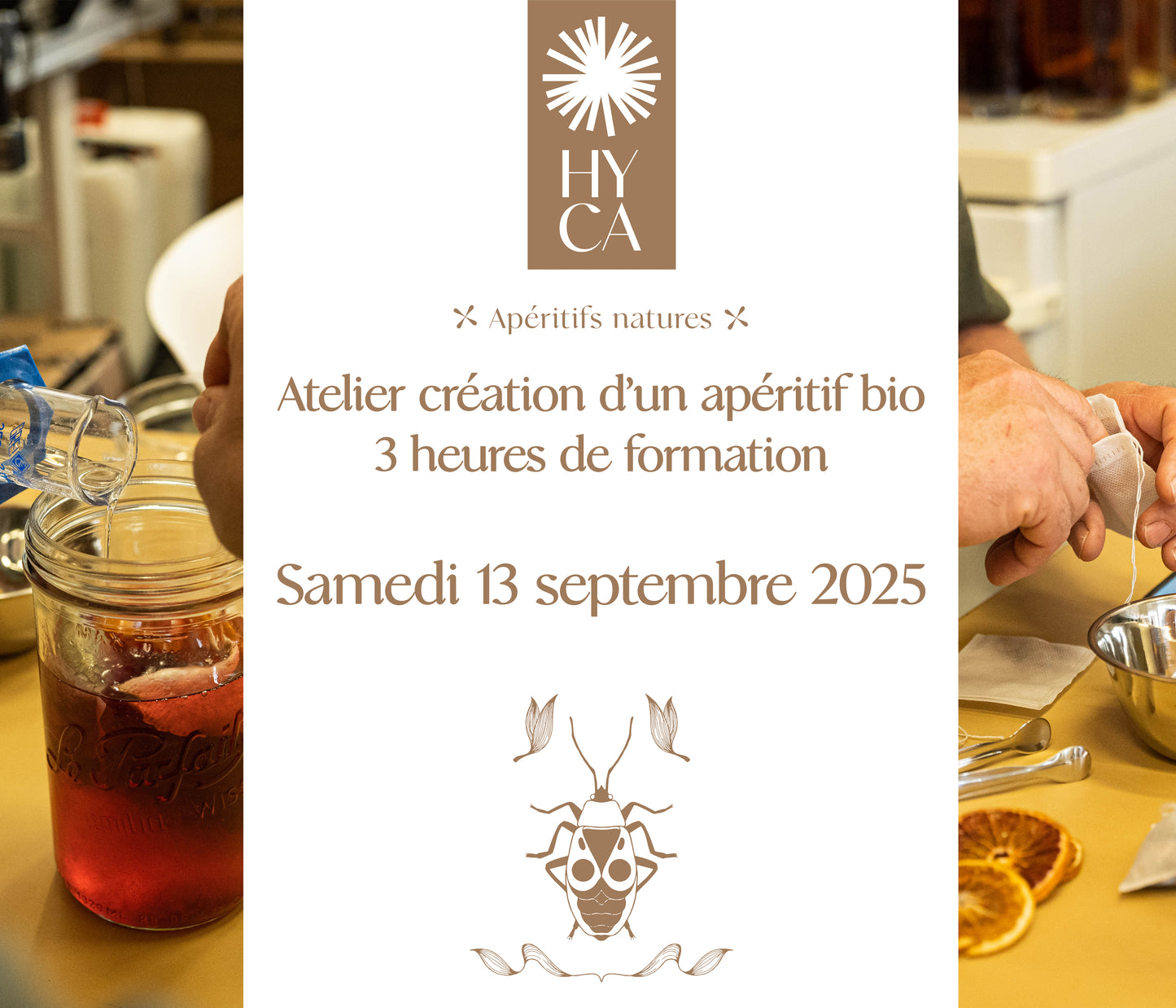 Atelier Création d’un apéritif bio - 3h de formations / 13 Septembre 2025 à 14h
