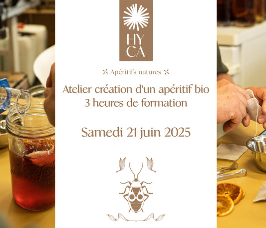 Atelier Création d’un apéritif bio - 3h de formations / 21 Juin 2025 à 14h