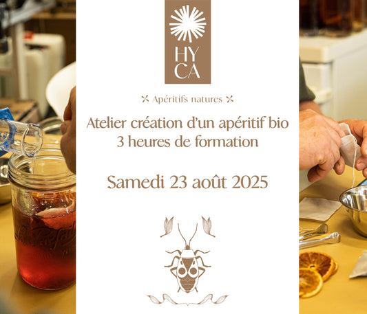 Atelier Création d’un apéritif bio - 3h de formations / 23 Août 2025 à 14h