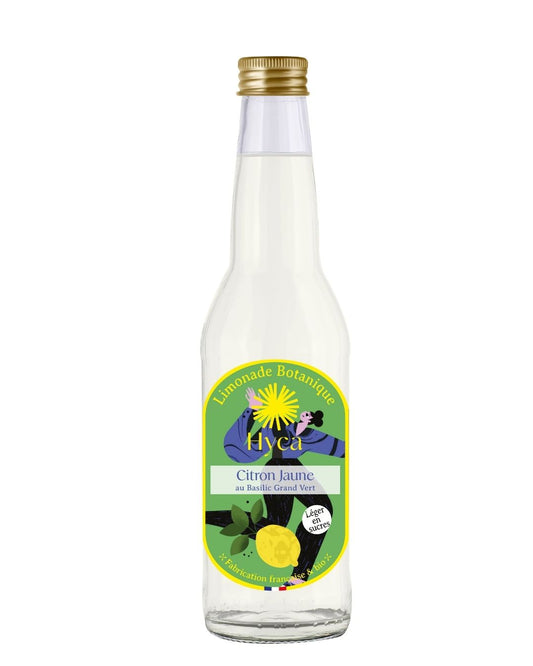 Limonade Botanique / Citron Jaune au Basilic Grand Vert - Pack x6 bouteilles