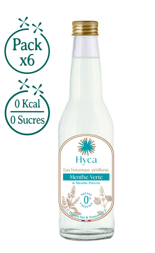 Eau Botanique / Menthe Poivrée & Menthe Verte - Pack x6 bouteilles