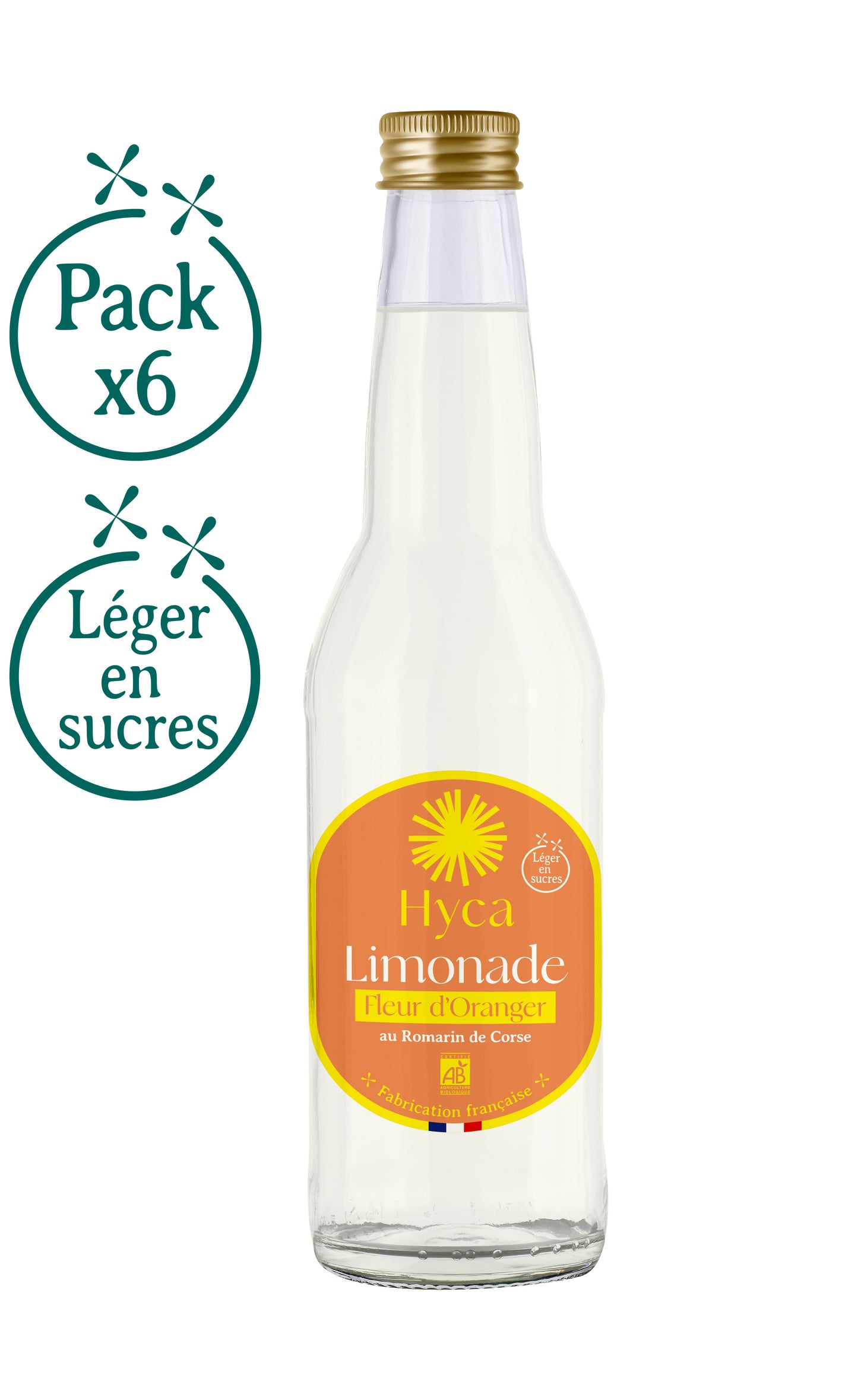 Limonade Botanique / Fleur d’Oranger au Romarin - Pack x6 bouteilles