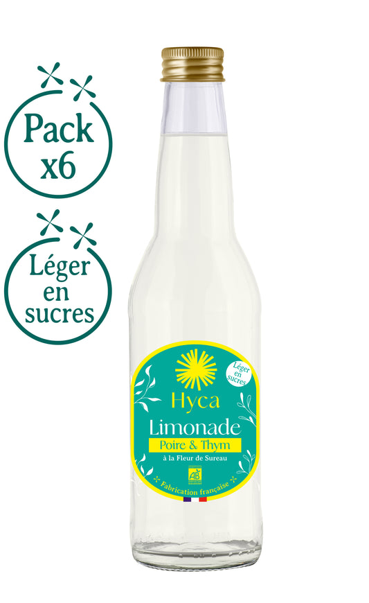 Limonade Botanique / Poire et Thym à la Fleur de Sureau - Pack x6 bouteilles