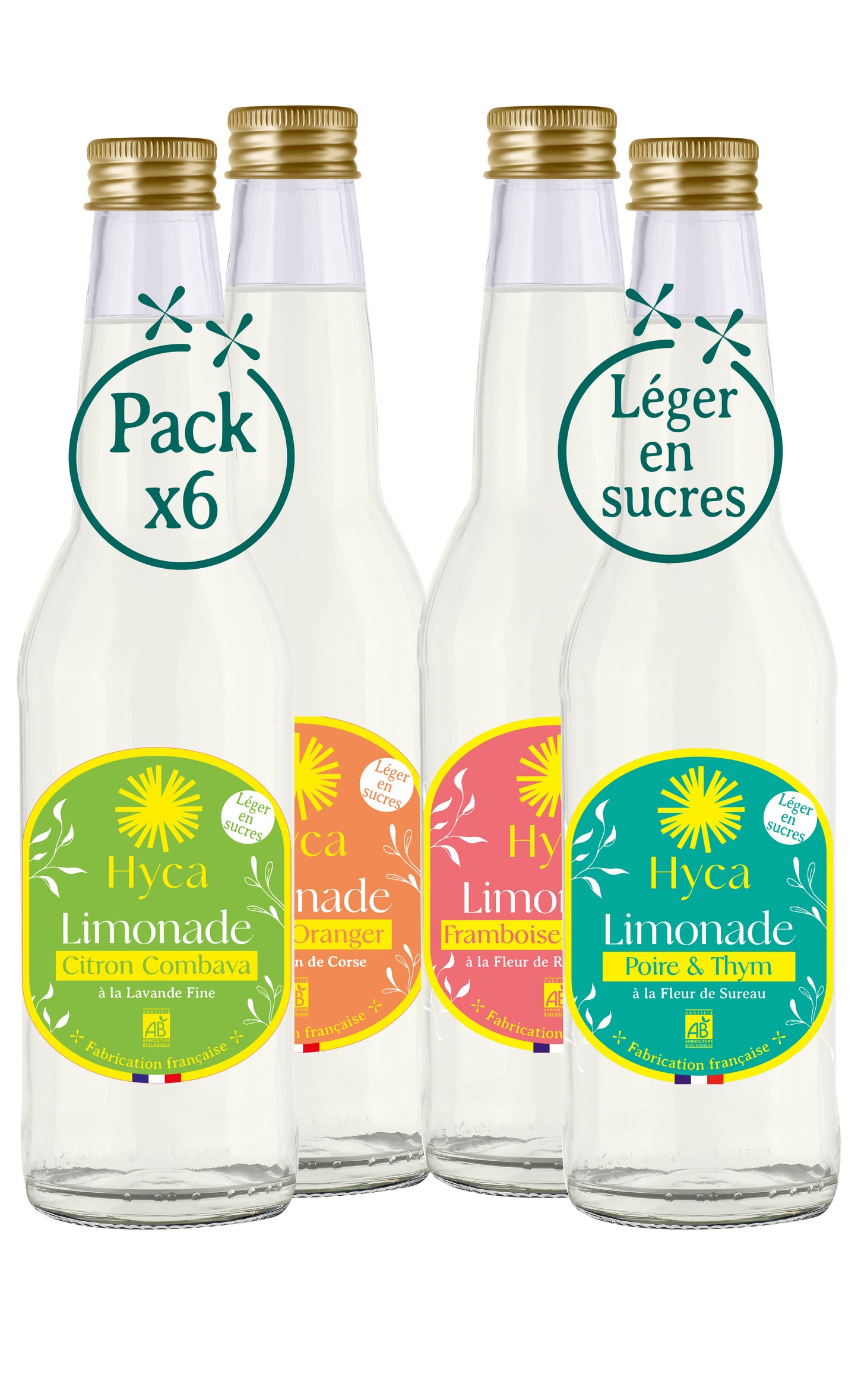 Coffret découverte Limonades Botaniques - x6 bouteilles